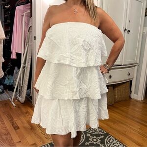 Ruffle mini dress never worn